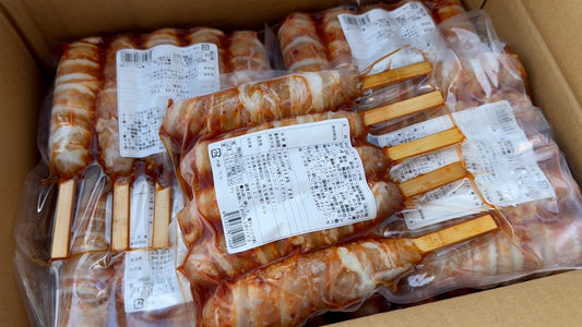 【冷凍】肉巻きおにぎり棒〜ねぎ塩味〜（100本入）【送料無料】